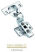 Clip-on stainless steel hinge