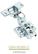 Slide-on iron hydraulic hinge